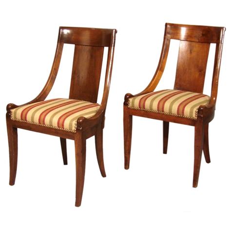 Pair mahogany antique french empire dining room side chairs c. Pair of Empire Style Chairs | Chair, Empire style, Dining ...