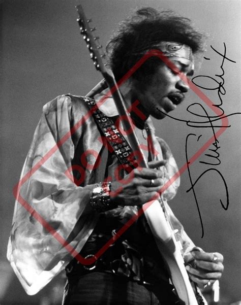 Jimi Hendrix 85x11 Autographed Signed Reprint Photo Etsy