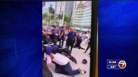 Miami Police Arrest Man Accused Of Attacking Officer Wsvn 7news