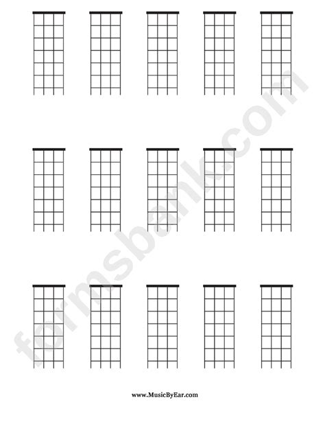Mandolin Blank Chord Chart Printable Pdf Download