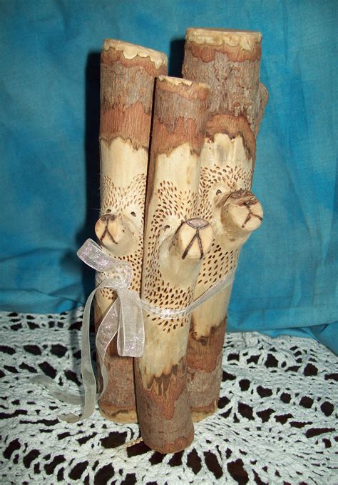The Three Bears Made Out Of Tree Branches Easy Crafts Tree