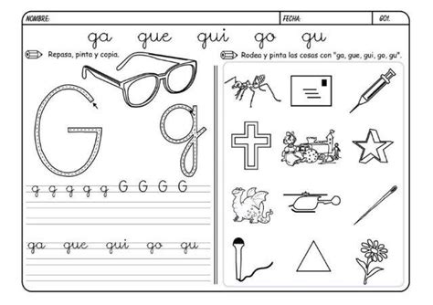 30 Fichas Para Aprender La Letra G Preescolar Y Primaria Alumno On
