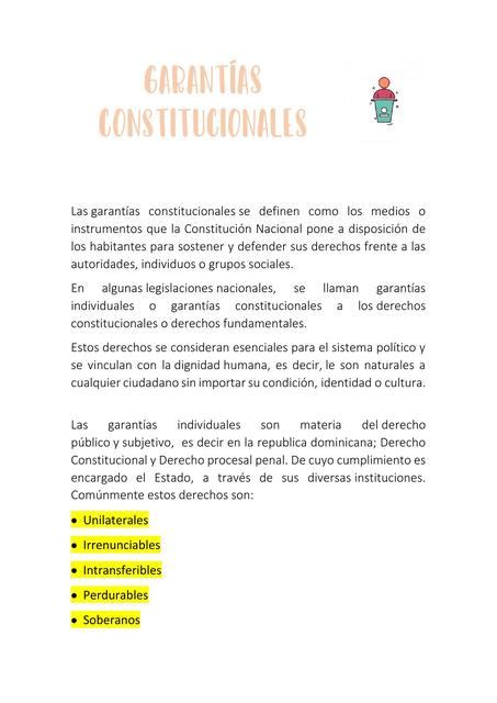 Garantías Constitucionales Legal Advicee Udocz