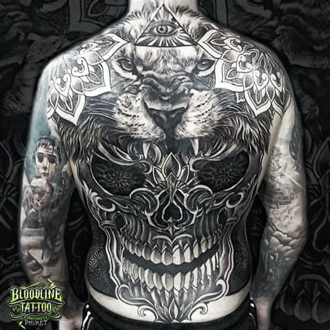 Discover 67 Full Skull Back Tattoo Super Hot Incdgdbentre