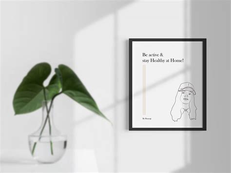 Download Free Frame On White Wall Mockup - Mockup Free Downloads