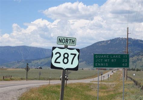 Highway 287 Montana Road Signs Pinterest