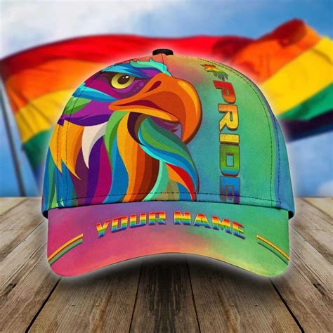 Personalized Lgbt Eagle Pride Classic Cap Lgbtq Hat Community Pride Mo Dilypod