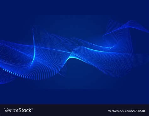 Techno Banner Connecting Dots Royalty Free Vector Image