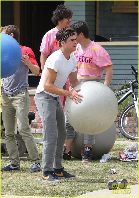 Zac Efron Lays In Dave Francos Lap On Townies Set Photo 2867020