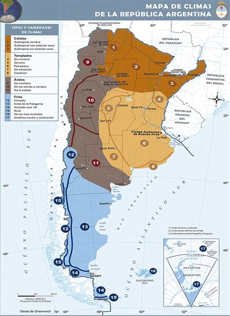Mapa Climas En Argentina