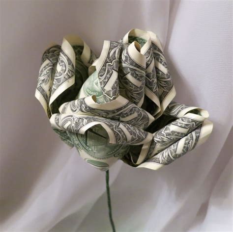 Money Origami Rose