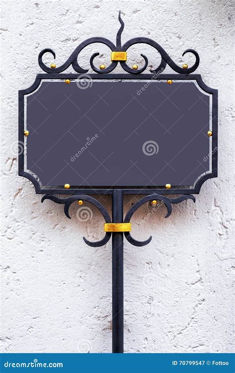 Old Blank Metal Sign Stock Image Image Of Background 70799547