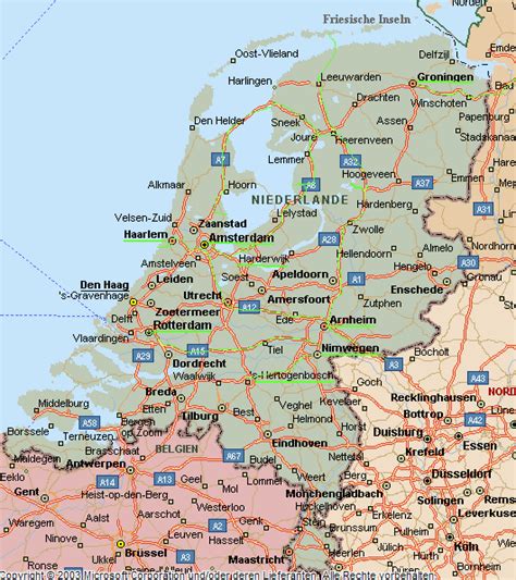 Die karte zeigt die niederlande die im westen an deutschland angrenzt. Holland-Bilder Fotos Niederlande