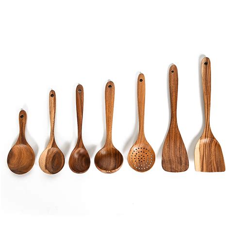 Limei Wooden Spoons For Cookingnonstick Kitchen Utensil Setwooden
