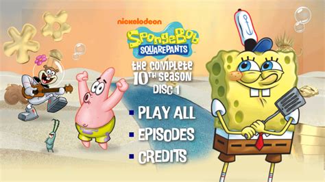 Spongebob Squarepants The Complete 10th Season Fanmade Dvd Menus