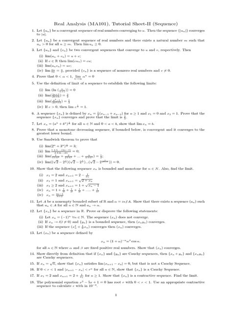 Assignment 2 Pdf Sequence Real Number