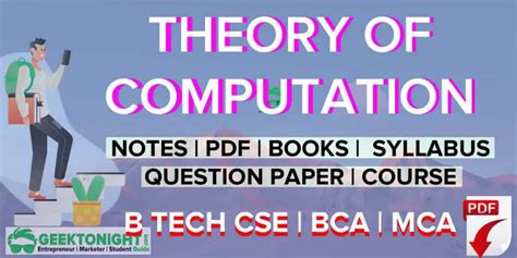 Theory Of Computation Notes Pdf Syllabus 2021 B Tech