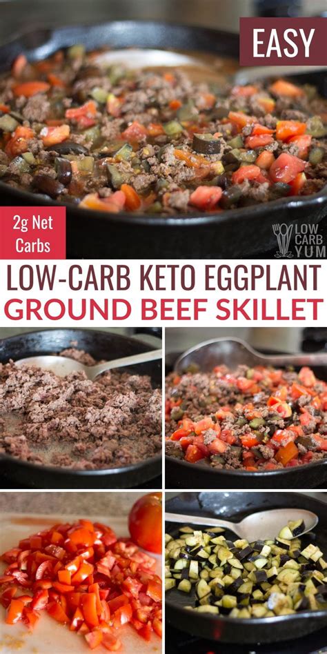 Ground beef recipes are always good to have on hand for tacos, soups, spaghetti, and burrito bowls dinners that go beyond the basic hamburger. Ground Beef Eggplant Keto Recipe in 2020 | Healthy sandwich recipes, Healthy low carb recipes ...