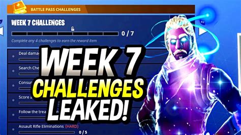 Fortnite Season 6 Week 7 Challenges Leaked How To Complete Youtube