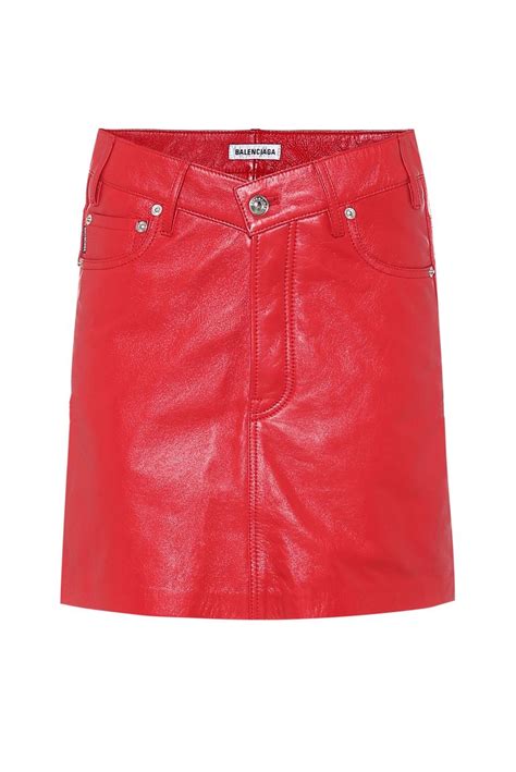 Leather Mini Skirt By Balenciaga Spring Color Trends For 2021