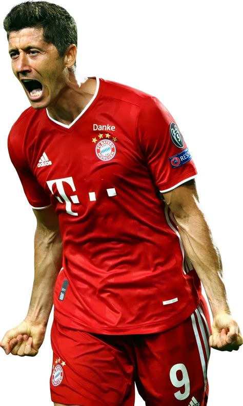 robert lewandowski football render 70472 footyrenders aria art