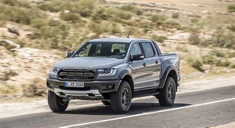 2019 Ford Ranger Raptor Color Conquer Grey Front Three Quarter