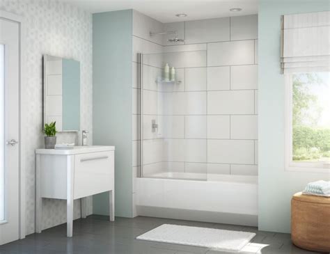 That's actually a great choice and one that can present. Refreshing Frameless Glass Tub Doors On Bathroom With ...