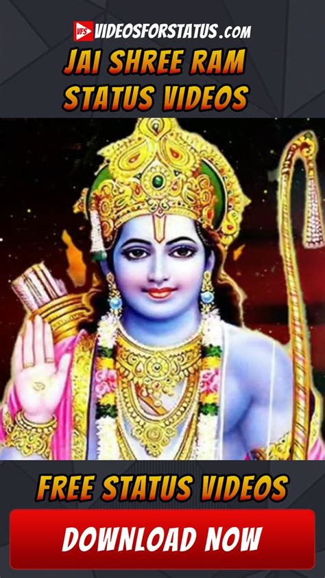 Its always a pleasure to see and hear shree ram sayings and if you want to download these shree ram whatsapp status videos then you can easily get them here. Jai Shree Ram Whatsapp Status Video Download Ayodya Ram ...