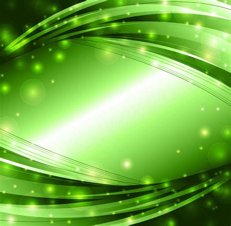 Abstract Green Lights Background Vector Free Vector Eps10