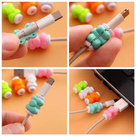 Cable Accessory 8 Pc Bowknot Cable For Iphone Cable Cord Phone