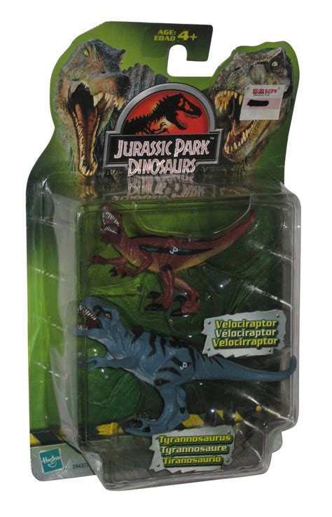 Jurassic Park Dinosaurs Velociraptor Tyrannosaurus 2003 Hasbro
