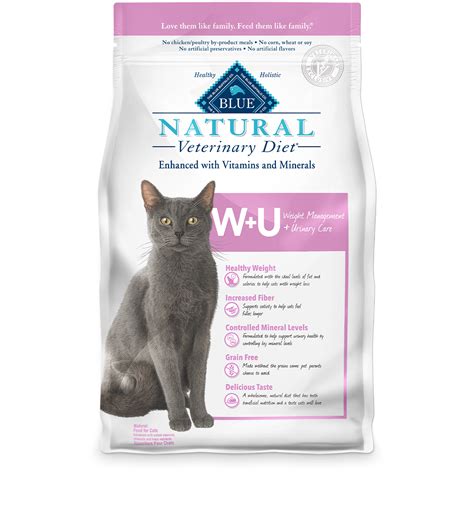 The urinary care cat food recipes in our range come from our well trusted purina brands such as pro plan veterinary diets, that helps to prevent the development of struvite and calcium oxalate and purina one, which contains antioxidants and fish oil to help promote urinary tract health. BLUE Natural Veterinary Diet® - W+M Weight Management ...