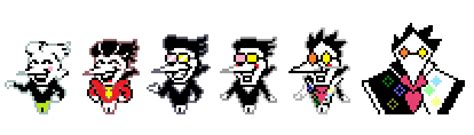 Spamton Before And After Sprites From His Story Little Sponge