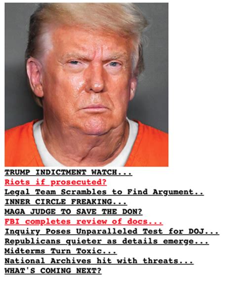 Right Leaning Drudge Website Pictures Trump In Orange Jumpsuit Amid