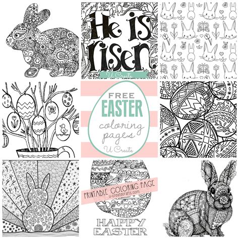 Free Easter Coloring Pages U Create