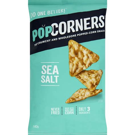 Pop Corners Sea Salt 142g Gluten Free Products Of Australia