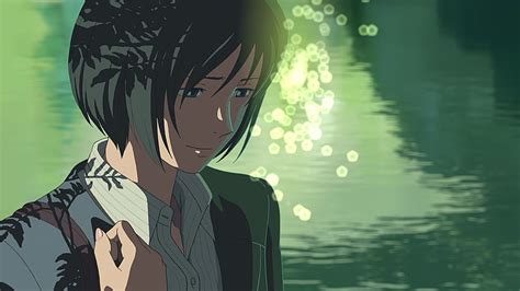 Hd Wallpaper Green Leafed Plant Makoto Shinkai Anime Trees The