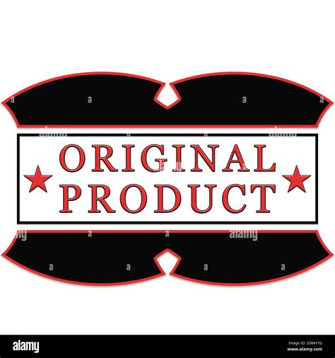 Original Product Black Label On A White Background Stock Photo Alamy