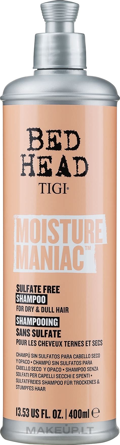Tigi Bed Head Moisture Maniac Shampoo Drėkinamasis šampūnas Makeup lt