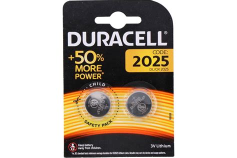 Battery Duracell 2025 2 Pieces Dl2025 Cr2025 18403907 Duracell