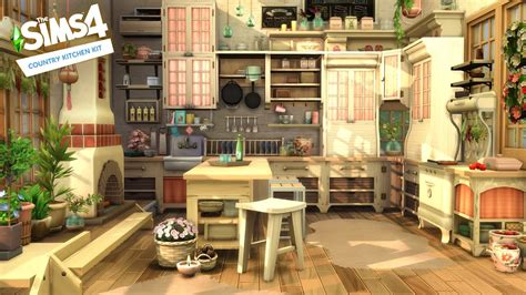 A Country Kitchen Kit Themed Room In Light Colors The Sims 4 Stop