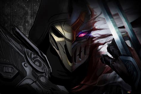 Crossover Of League Of Legends Lol And Overwatch Reaper Vs Zed Hd