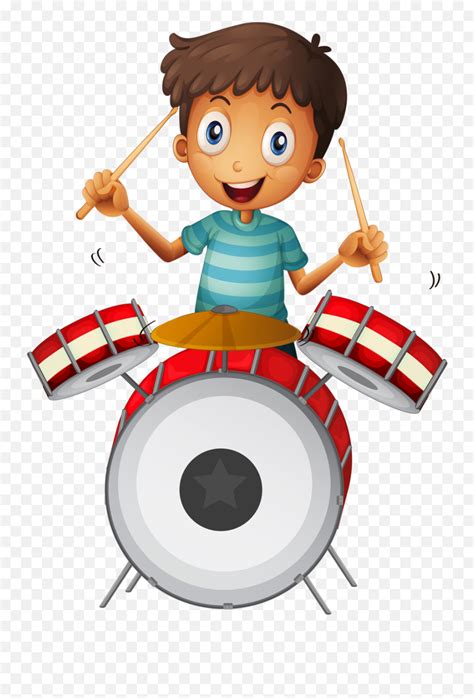 Boy Drumming Clipart Transparent Little Drummer Clipart Emojidrummer