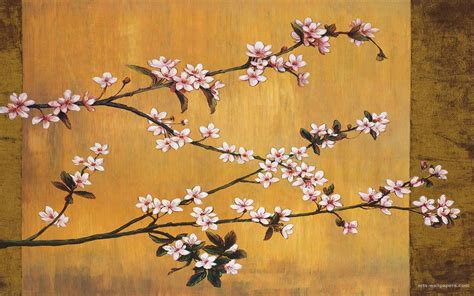 Cherry Blossom Wallpaper Cherry Blossom Art Cherry Blossom Painting