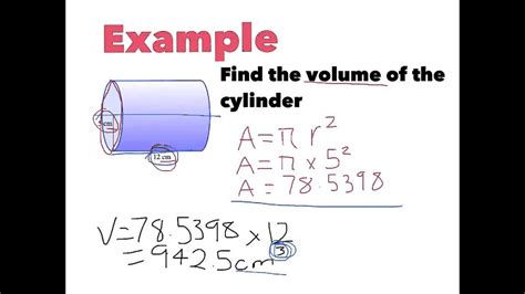 Year 8 Volume And Capacity Of Cylinder Youtube