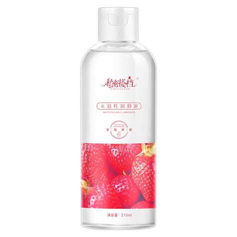 215ml Menwomen Fruit Flavor Cream Sex Lubricant Water Based Strawberry