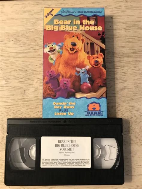 Bear In The Big Blue House Vhs Volume 3 Dancin The Day Away Plus