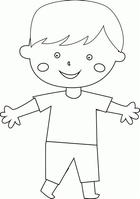 Coloring Page Of A Child Coloring Home