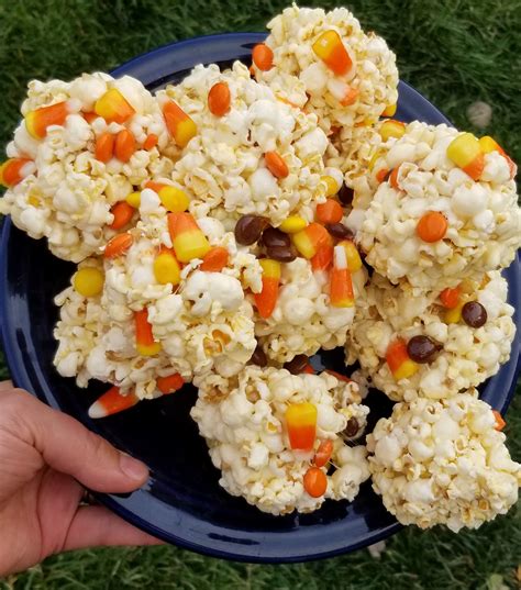 Delicious Halloween Popcorn Balls Recipe The Food Showdown Recipe