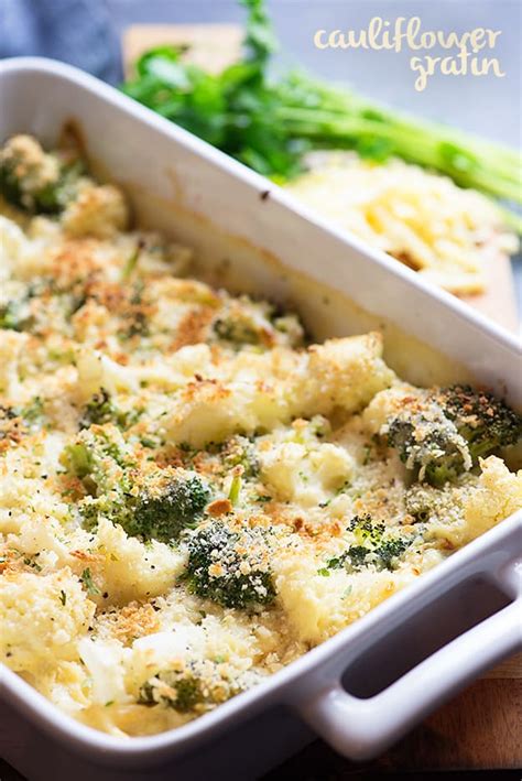 Broccoli And Cauliflower Gratin Recipe Cauliflower Gratin Vegetable Recipes Gratin Recipe